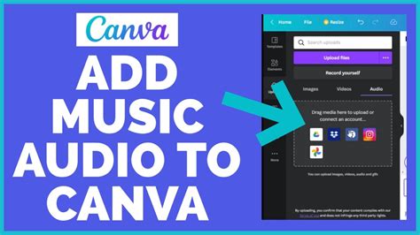 how to add music to canva slideshow